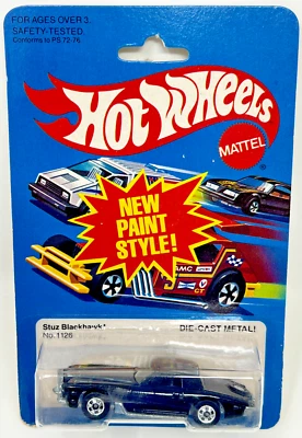 Hot Wheels 1981 - Stutz Blackhawk #1126 Black - Mattel Factory Sealed VTG 1:64 - Image 1 of 4