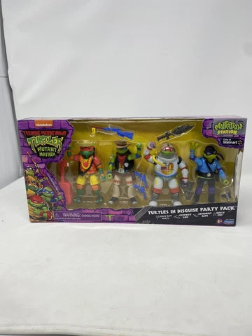 TMNT Mutant Mayhem Turtles In Disguise Party Pack Playmates Walmart Exclusive Cover