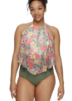 Tankini floral con aros Coco Reef nuevo con etiquetas 34DD Foto 1 de 4