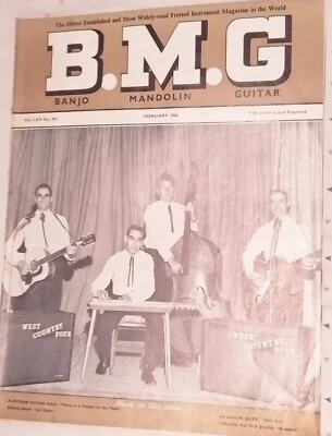 Vintage Old Tune Magazine Music BMG Banjo Madolin Guitar Feb 1968 Instruments  - Image 1 of 4