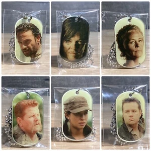 THE WALKING DEAD SEASON 3/4 DOG TAGS LOT OF 6 MAIN CHARACTERS 2015 ROSITA EUGENE - Picture 1 of 2