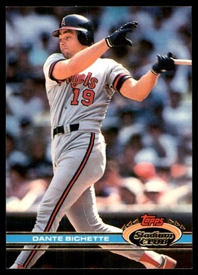 Dante Bichette 1991 Stadium Club #211 Angels MLB LEER ENVÍO GRATUITO AutographDen Foto 1 de 2