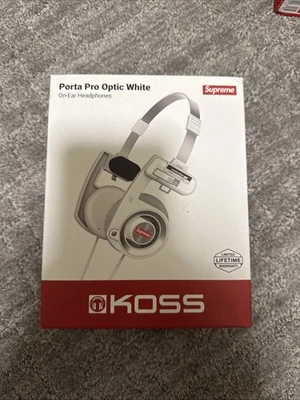 Supreme Koss Portapro Headphones Silver 100% Authentic Brand New FW23 - Image 1 of 4