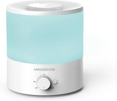 MEGAWISE 1.5L Cool Mist Humidifier for Bedroom, Home, Office, and Plants, Essent - Image 1 of 4