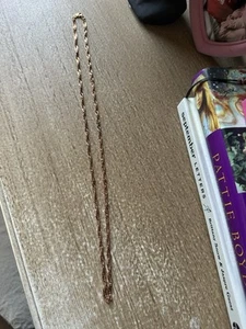 Solid 14kt Rose Gold Twisted Cuban Chain 26” - Picture 1 of 4