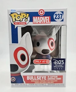 Funko POP! Bullseye Captain America 237 D23 Target w/ .50mm Protector - Picture 1 of 4