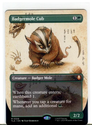 MTG Badgermole Cub [M 0326] - NM - Avatar Last Airbender. - Image 1 of 2
