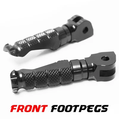 Clavijas de pie delanteras negras R-FIGHT CNC para Aprilia Tuono 125 17-22 21 20 19 18 Foto 1 de 4