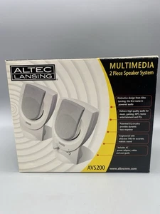 Altec Lansing AVS200 - Altavoces para computadora, con cable de 3,5 mm, blanco - NUEVO - - Imagen 1 de 7