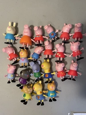 Lot of 21. Peppa pig figures toy lot family friends character toys imagination - Image 1 of 4