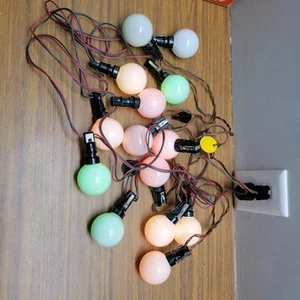 2 Sets Rare Vintage 1940’s Sylvania Fluorescent Bulbs 14 Christmas Lights• Total - Picture 1 of 11