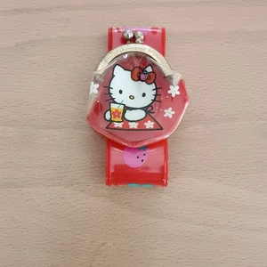 Hello Kitty Armbanduhr Stil Geldbörse 1995 Verschluss Vintage Retro - Bild 1 von 4