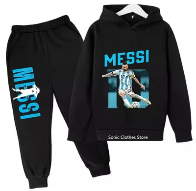KIDZTRENDZ Kids Boys Girls Messi Ronaldo Tracksuit Football Training NEW