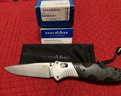 Benchmade 581 Barrage Osborne m390 Blade Real Deal Made In USA Penny Auction - Image 1 of 4