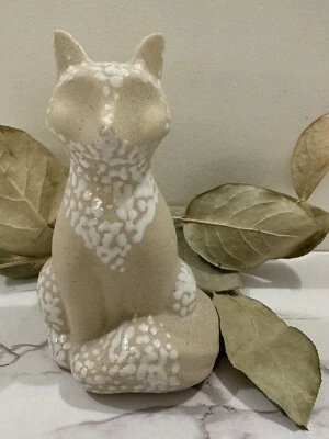 Jarrón de cerámica de gres ANTHROPOLOGIE WOODLAND FOX Foto 1 de 4