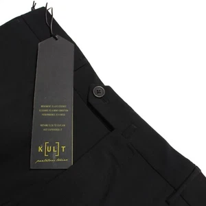 PT01 NWT Chinos / Active Pants Size 52 36 US In Solid Black Polyamide Blend - Picture 1 of 18