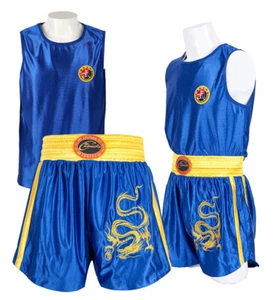 Chinese Kung Fu Wu shu Martial Arts Tai chi Sanda Uniform Shorts Clothes Suit - Picture 1 of 8