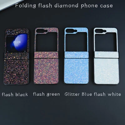 For Samsung Galaxy Z Flip 6 5 4 3 Case Flash Glitter Luxury Phone Cover Girl Hot - Image 1 of 4
