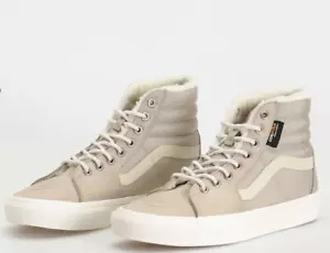 Vans SK8-Hi Beige Walnut CorDura Sherpa Lined UK 11 --100% Genuine-- RRP £129.99 - Picture 1 of 12