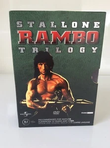 DVD.RAMBO TRILOGY.FIRST BLOOD.STALLONE - Picture 1 of 3