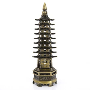 Chinesischer Stil WenChang Turm Modell Miniatur Turm Ornamente Büro Zuhause Schreibtisch - Bild 1 von 9