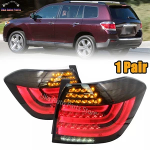 LH&RH LED Tail Light Rear Brake Lamp Smoked For Toyota Highlander 2011 2012 2013 - Picture 1 of 11