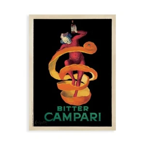 Stampa su Tela su Carta Poster o Quadro Cappiello Leonetto Bitter Campari - Picture 1 of 2