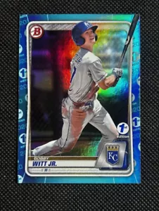 2020 Bowman Draft #BD-152 1st Edition Sky Blue Foil Bobby Witt Jr RC Rookie - Picture 1 of 2