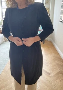 ARMANI Collezioni, Women's Mid Length Black  Light  Coat Size 44, US 8 - Picture 1 of 12