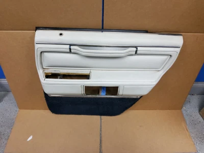 1980-1989 Lincoln Towncar Town Car Passenger Right Rear Door Panel OEM WHITE B- - Image 1 of 4
