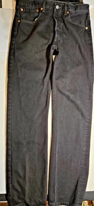 Jeans Levi's 501 vintage uomo 33x34 nero denim bottoni mosca - Foto 1 di 4