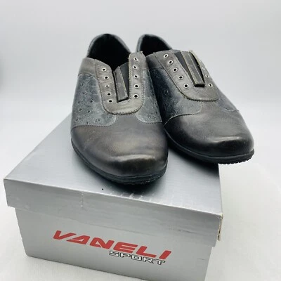 Vaneli Sport womans Black Leather Teresia Loafer Shoes 8.5M - Image 1 of 4