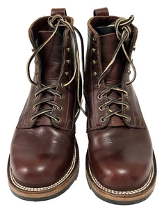 DREW'S Contractor 6 - inch Brown Boots Cyclone Plain Toe Men's 9 D - Picture 1 of 24