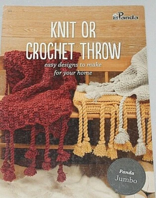 Panda Knit or Crochet Throw Patterns No. 809 - Image 1 of 2