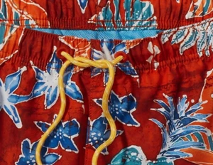 NWT TOMMY BAHAMA NAPLES DAHLIA BEACH SWIM TRUNKS 3XL SWIM SHORTS BLAZING ORANGE - Picture 1 of 1