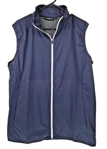 Glenmuir 1891 Showerproof Storm Block Golf Windbreaker Vest Men's Size M Navy - Picture 1 of 5
