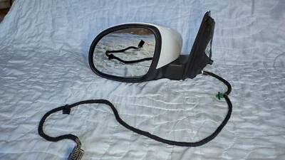 Espejo retrovisor izquierdo del conductor Volkswagen Tiguan 2009 2017 blanco OEM Foto 1 de 4