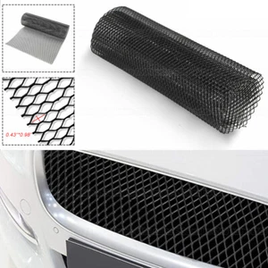 40''x13'' Aluminum Mesh Grill Cover Black Bumper Fender Hood Vent Grille Net - Bild 1 von 10