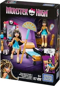 New MEGA BLOKS MONSTER HIGH CLEO DE NILE Gore-geous Vanity CNF79 Blocks Playset - Picture 1 of 6