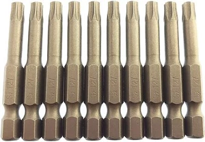 Torx T27S T27 Sicherheits-Schraubendreher Bohreinsatz Power Bit 10er Pack mit Loch - Bild 1 von 2