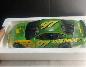 NASCAR * John Deere #97 limited edition 1/18 scale with walnut base and case "