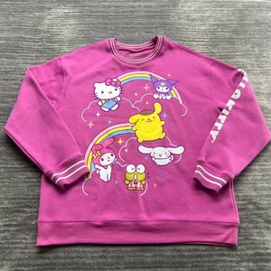 Sudadera Hello Kitty Talla L Mujer Sanrio My Melody Keroppi Pullover Rosa - Imagen 1 de 6
