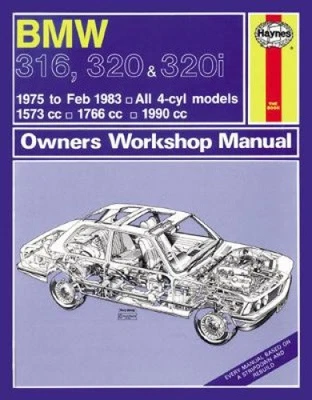 BMW 316, 320 & 320i (4-cyl)(75 - Feb 83) Haynes Repair Manual [Paperback] - Immagine 1 di 2