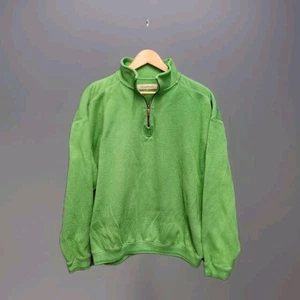 Tommy Bahama Mens Green Size Large Pullover Sweatshirt 1/4 Zip Mock Neck - Picture 1 of 8