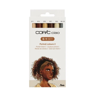Too Copic Ciao Marker 5+1 Set Porträt Farben 2  6 Stück - Bild 1 von 4