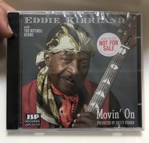 New EDDIE KIRKLAND CD Movin' On 1999 UK IMPORT American Electric Blues Legend - Picture 1 of 3