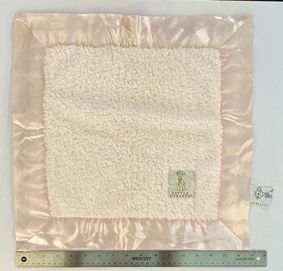 Little Giraffe NWT Pink Chenille Satin Trim 17" Lovey Soft Baby Security Blanket - Image 1 of 4