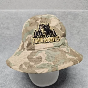 Minnesota Timberwolves  Bucket Hat L/XL Camo Mitchell & Ness Sun Shade NBA Cap - Picture 1 of 19