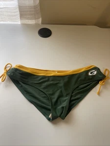 Traje de baño para mujer NFL TEAM APPAREL Green Bay Packers logotipo del equipo parte inferior de bikini - Imagen 1 de 6