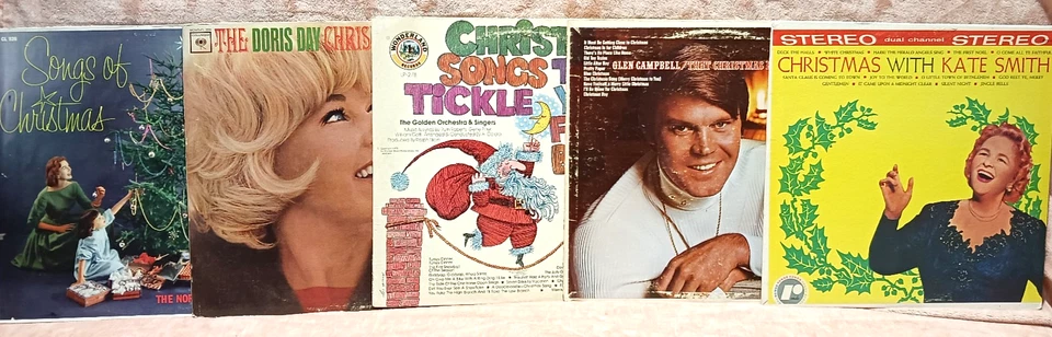 Christmas lot (5) Kate Smith Glen Campbell Doris Day Norman Luboff vinyl lps Foto 1 de 1